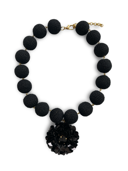 Allium Necklace Black