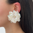 Shell Camellia Studs