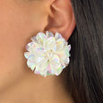 White Blossom Studs Shell