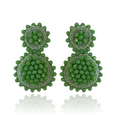 Sun Flower Drop Earrings Pistachio