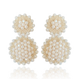 Sun Flower Drop Earrings Nude