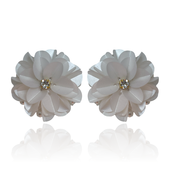 Mini Blossoms Satin White