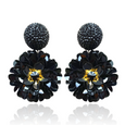 Black Dahlia Earrings