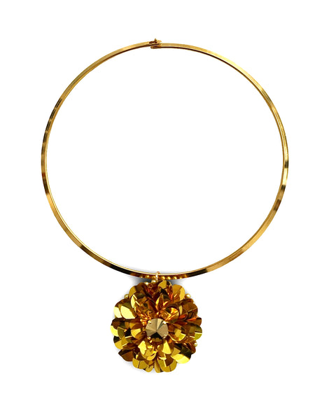 Dahlia Collar Choker Gold