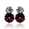 Blossom Drops Silver & Claret