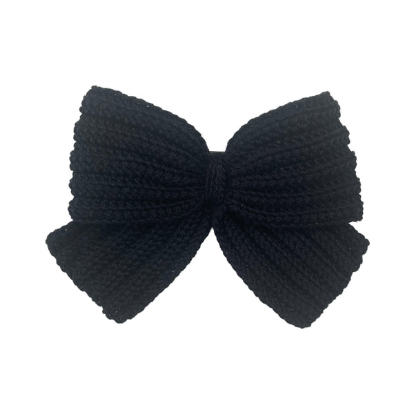 Crocheted Bow Black