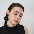 Black Dahlia Earrings
