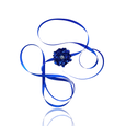 Dark Blue Camellia Choker Sapphire