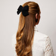 Crocheted Bow Black