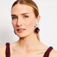 Blossom Drops Silver & Claret