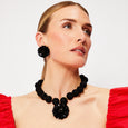 Allium Necklace Black