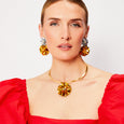 Dahlia Collar Choker Gold