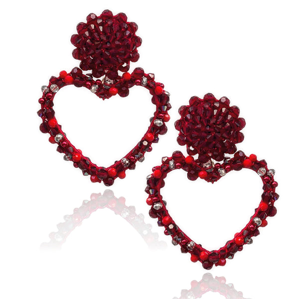 Red Queen of Heart Earrings