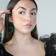 Emerald Green Flower Drop