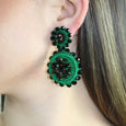 Emerald Green Flower Drop