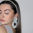 Silver Yasmine Hoops