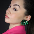 Emerald Green Blossom Stud