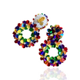 Rainbow Yasmine Hoops