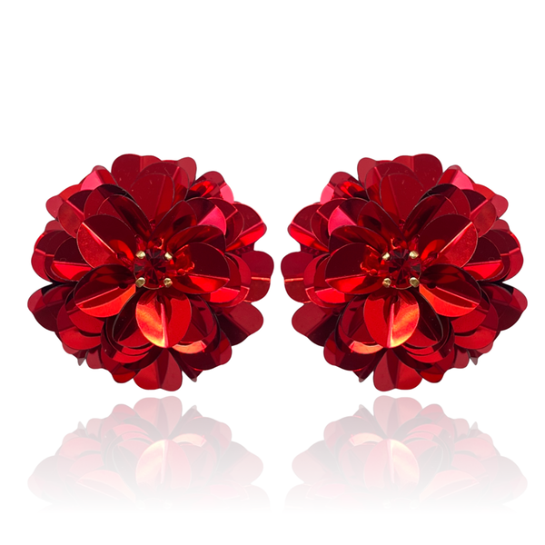 Red Blossom Studs