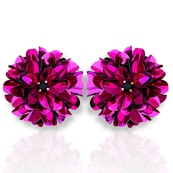 Fuchsia Pink Blossom Stud
