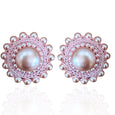 Pink Blush Pearl Studs