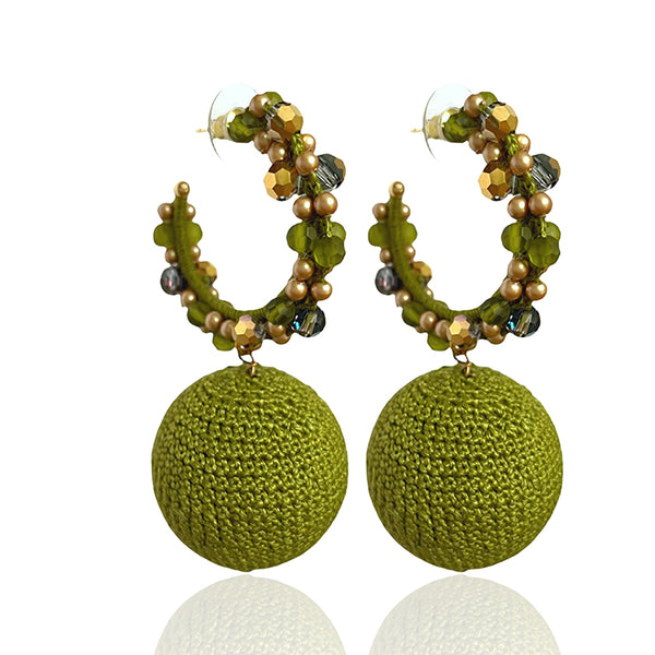 Green Olive  Cluster Bon Bon Hoops