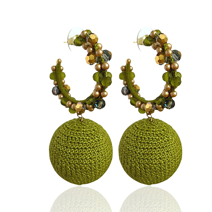 Green Olive  Cluster Bon Bon Hoops