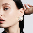 Cream Rose Pearl Studs