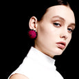 Fuchsia Pink Dome Studs