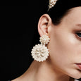 Cream Flower Drop Pearl