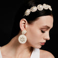 Cream Flower Drop Pearl