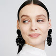 Black Petite Yasmine Hoops
