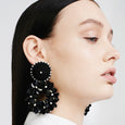Black Petite Yasmine Hoops