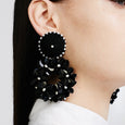 Black Petite Yasmine Hoops