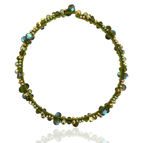 Green Olive Cluster Choker