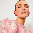 Disco Pebble Earrings Rose