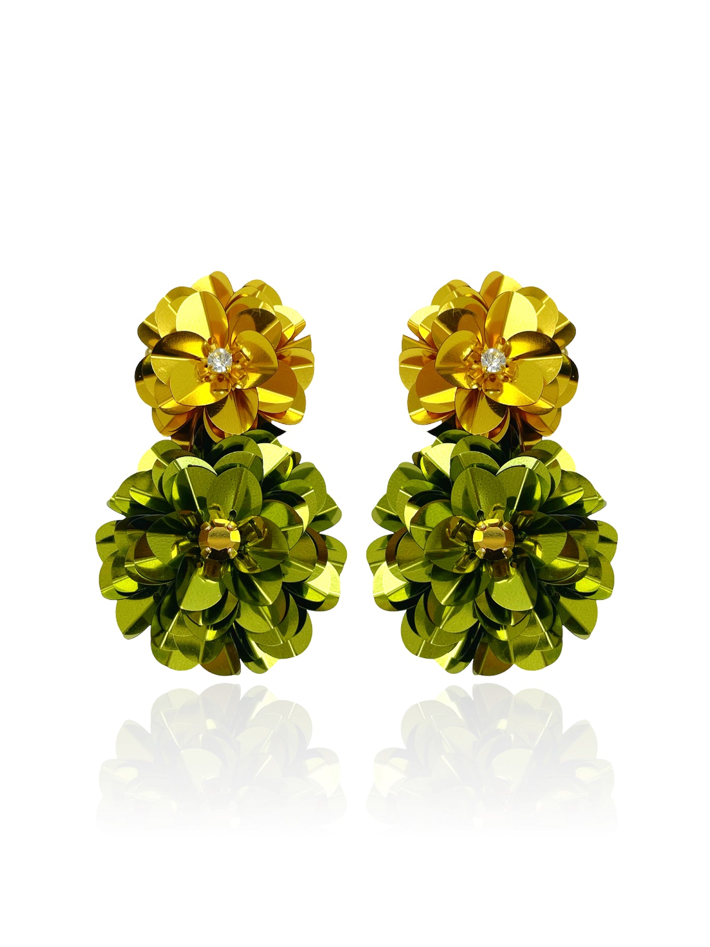 Blossom Drops Gold & Artichoke