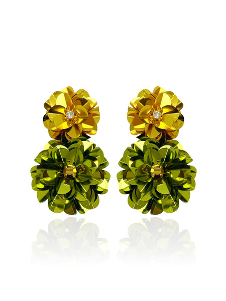 Blossom Drops Gold & Artichoke