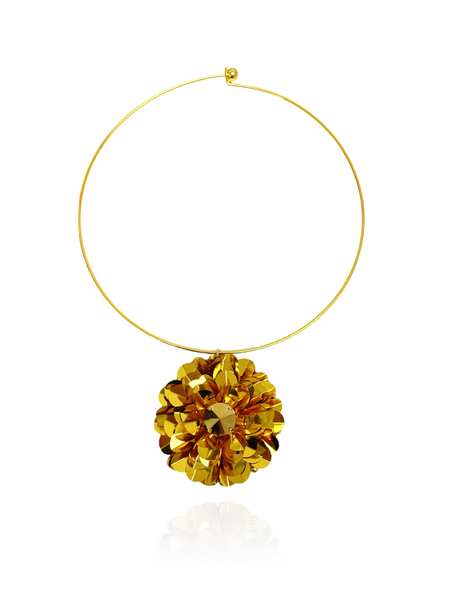 Dahlia Collar Choker Gold