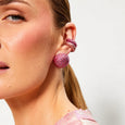 Disco Pebble Earrings Rose