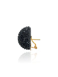Disco Pebble Earrings Black