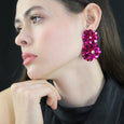 Blossom Drop Earrings Fuchsia