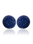 Disco Pebble Earrings Sapphire