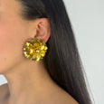 Gold Blossom Studs Gold Two Tone