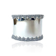 Silver Bosea Cuff