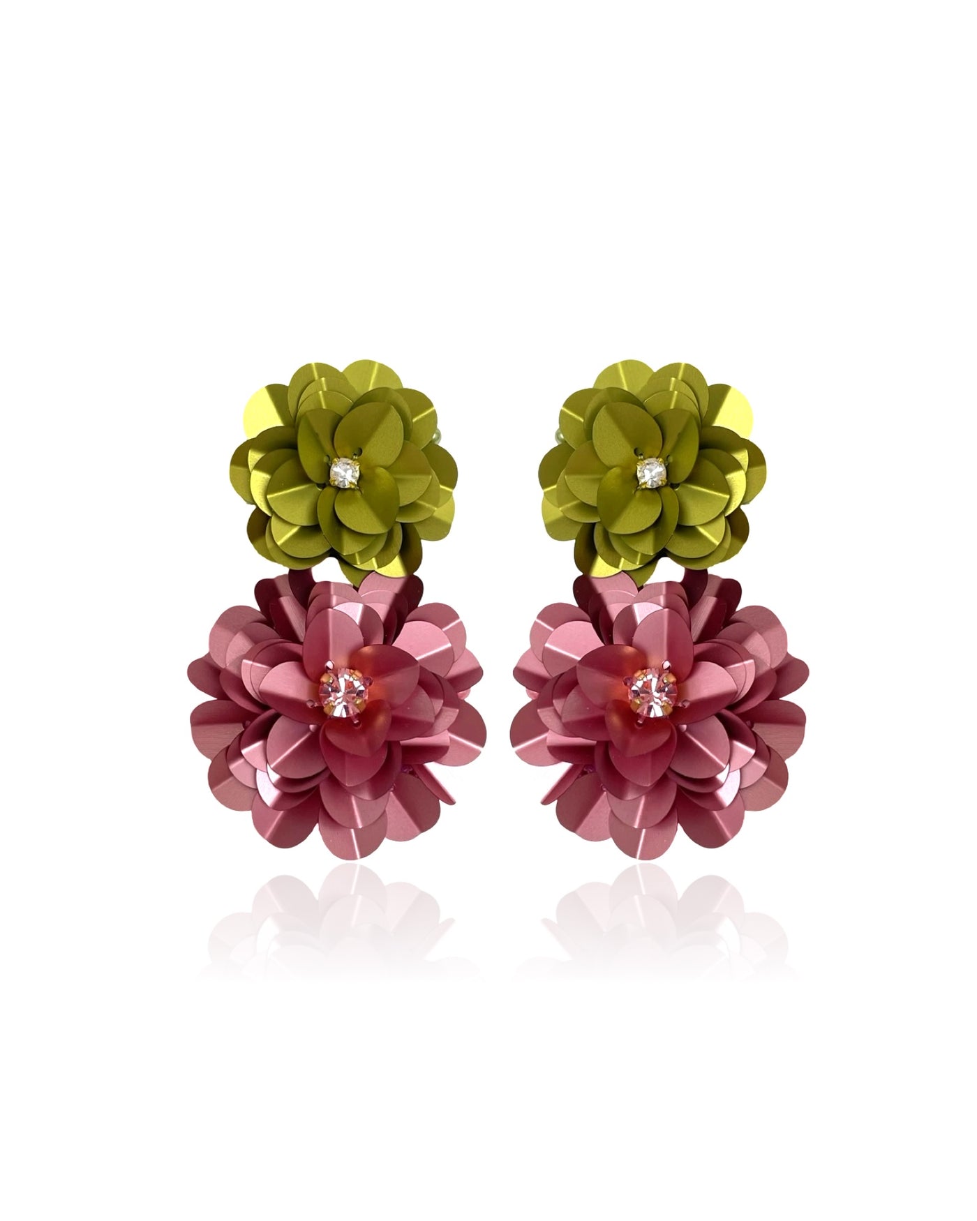 Blossom Drop Earrings Olive & Rose