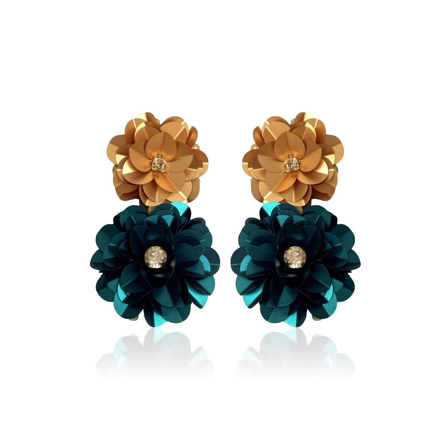 Blossom Drops Gold & Forest