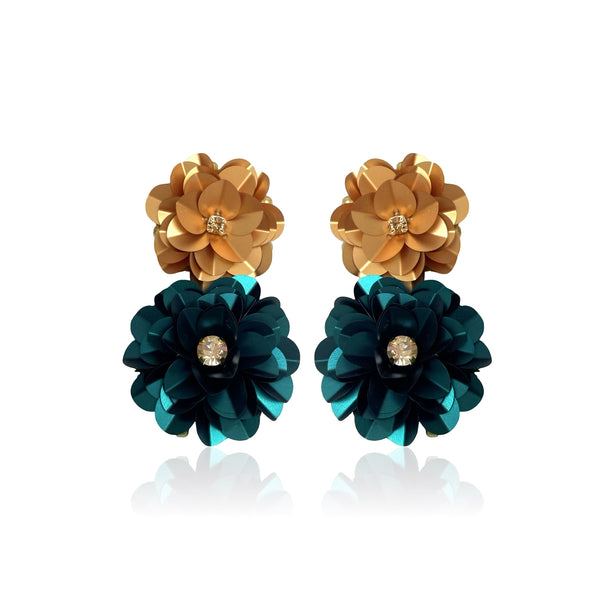 Blossom Drops Gold & Forest