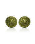 Disco Pebble Earrings Olive