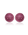 Disco Pebble Earrings Rose